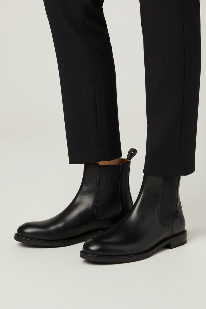 Men’s Chelsea Boots - Slip-On Ankle Boots with Lug Sole