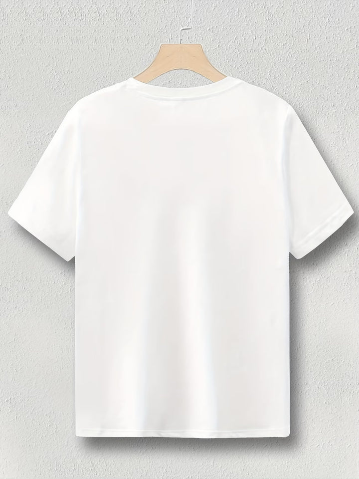 Women's Oversized Black T-Shirt - Crew Neck Tee