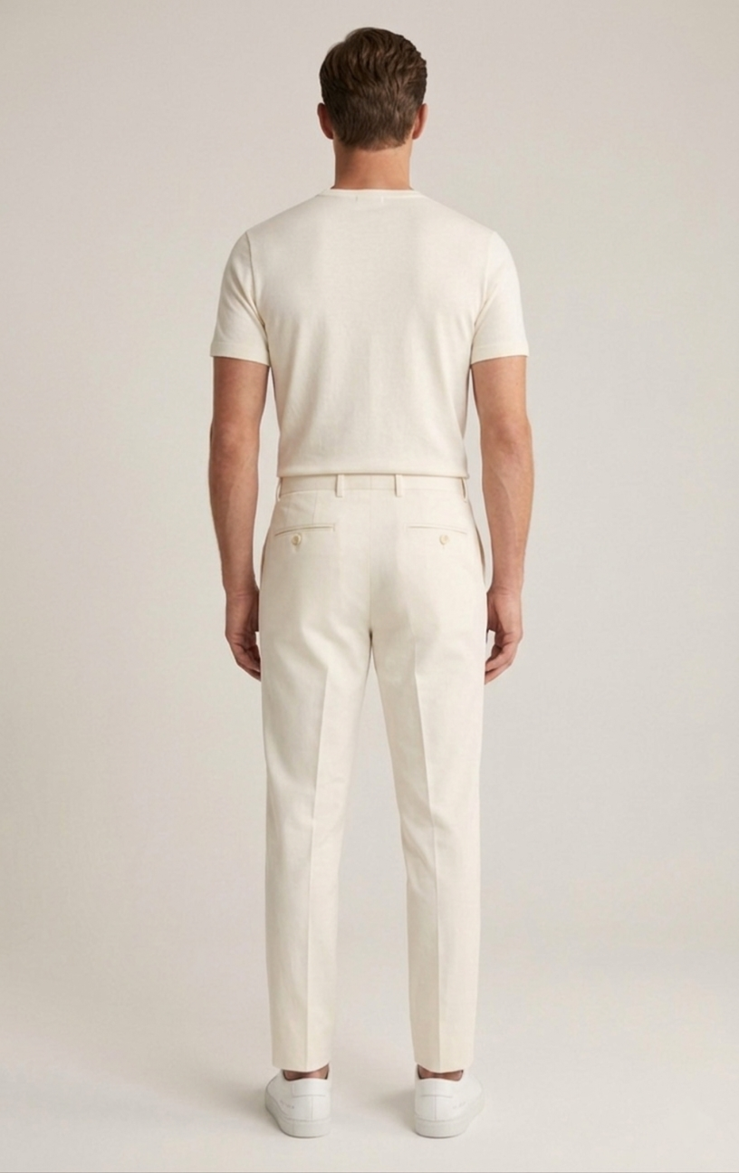 Men’s Classic Pants - High Waist Cotton