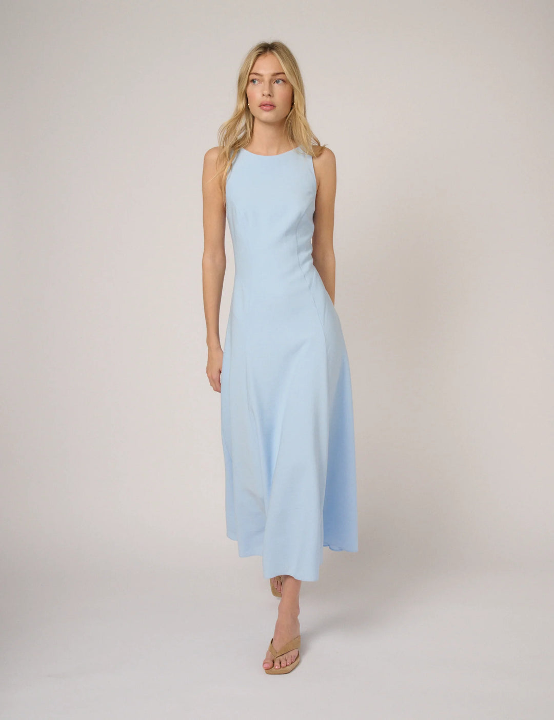 Women’s Midi Dress - Elegant Slim Fit Classic