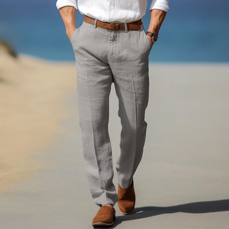 Men’s Linen Pants - Tailored Linen Summer